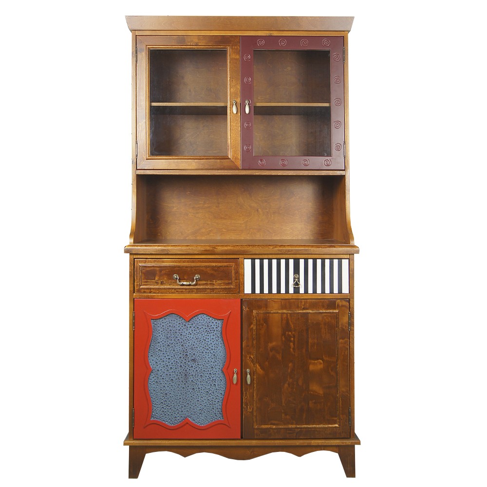 Буфет Gouache Birch с яркими фасадами