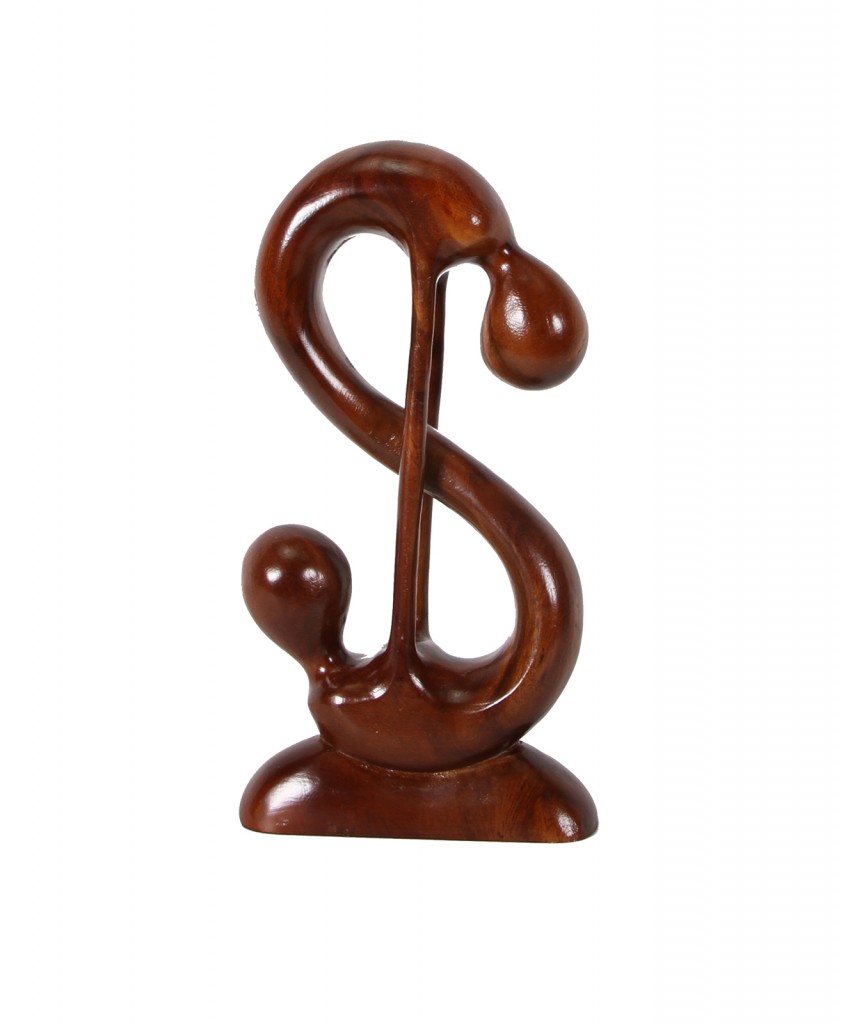 Фигурка Любовь HD-12/30 цвет: salak brown (темный орех)