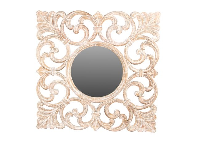 Зеркало Mirror Carved (Цвет: Ceruse - Античный бежевый)