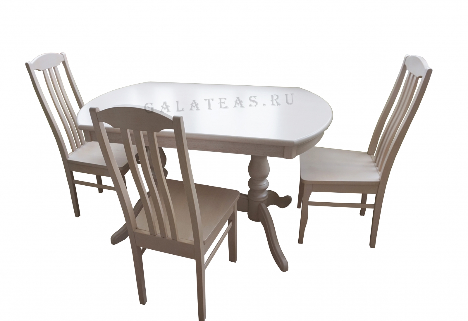 Обеденная группа Версаль 4 в молочном цвете