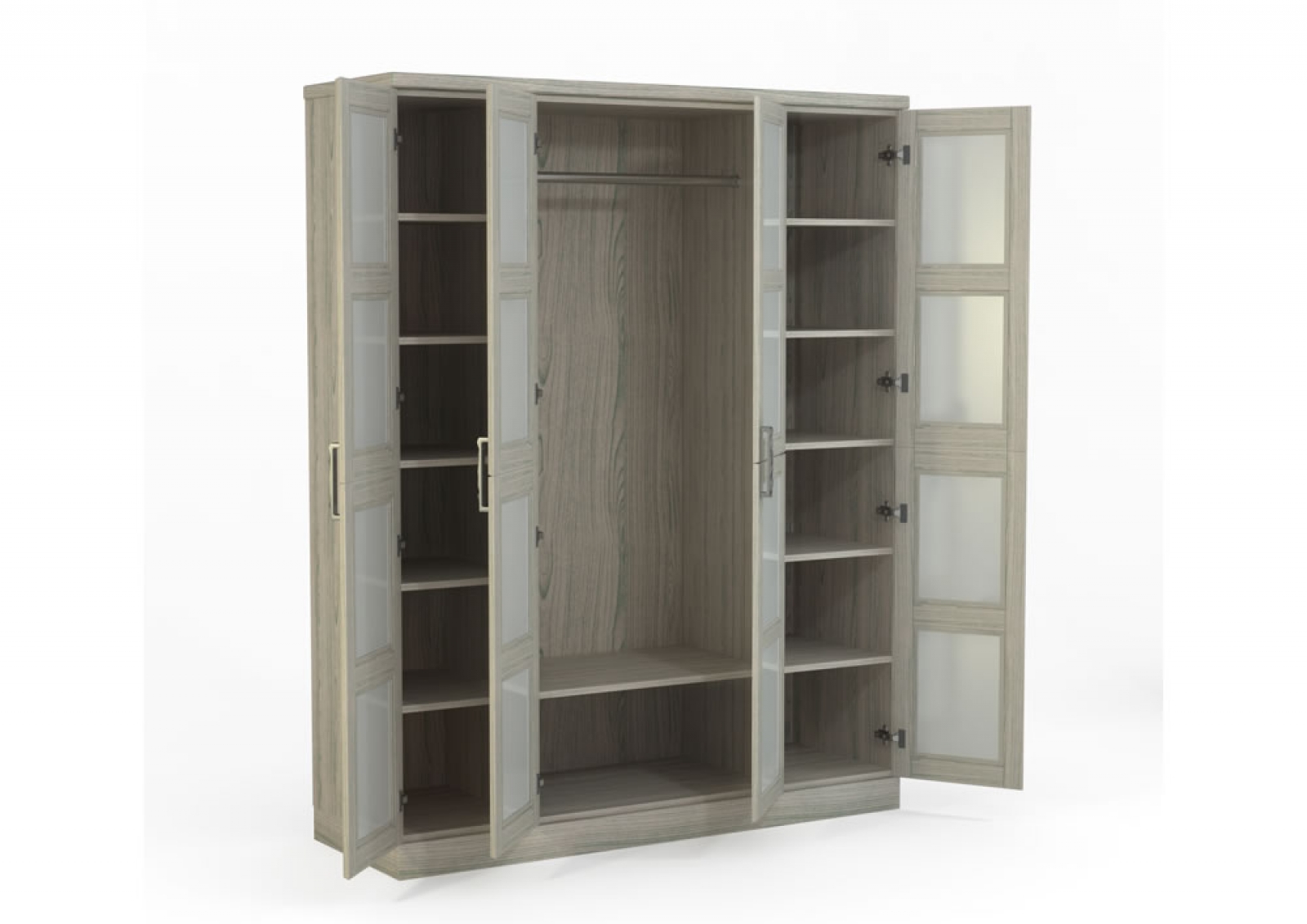 Шкаф Парма ясень Беленый дуб наполнение