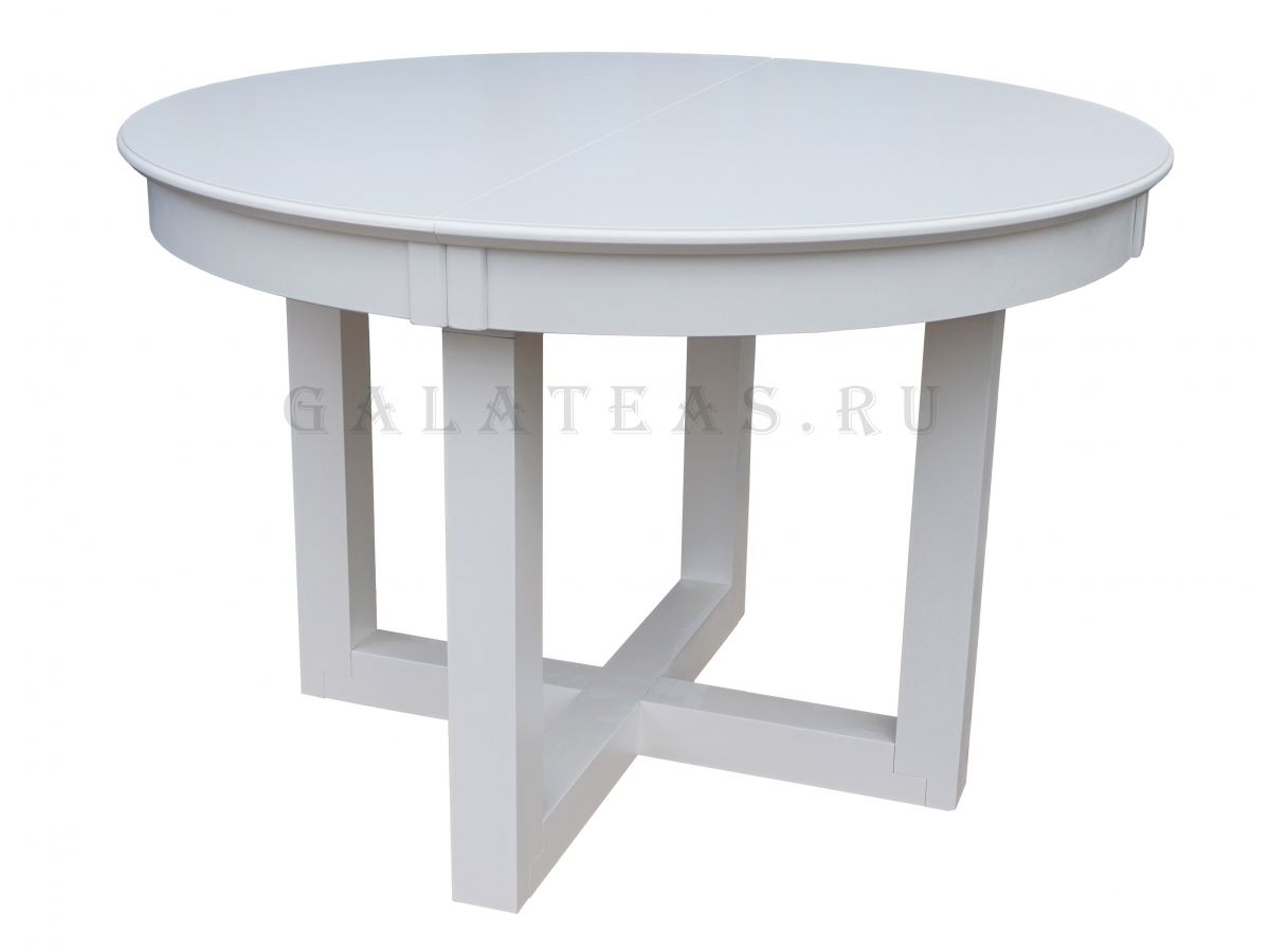 Круглый белый стол