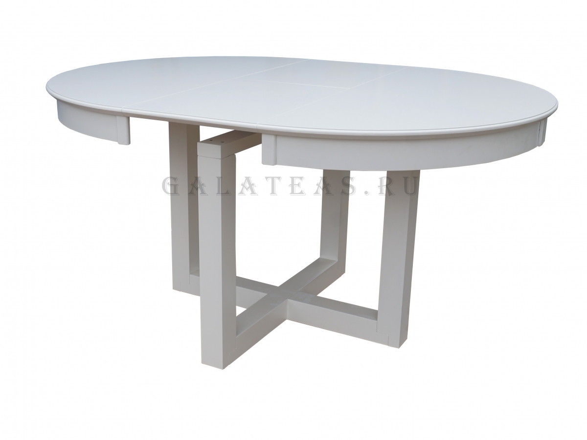 Круглый белый стол