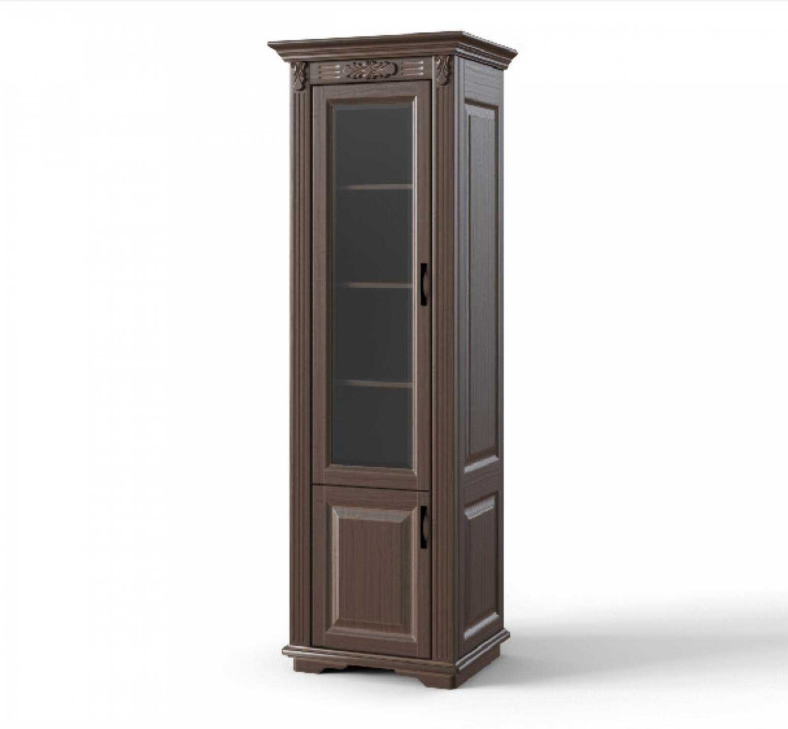 Шкаф для книг Палермо 1ств ясень Орех Мокко