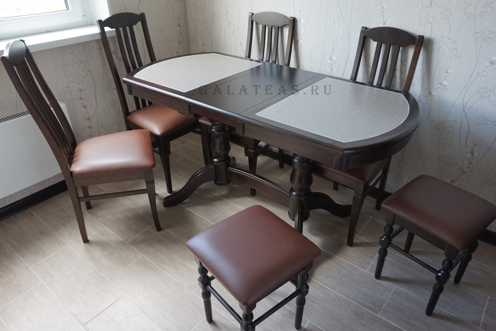 Обеденная группа Алиготе 2 из массива