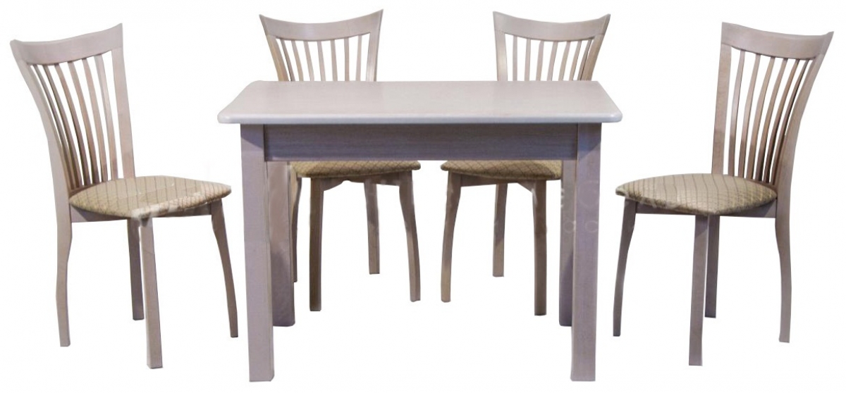 Обеденная группа Глазго 1 в молочном цвете